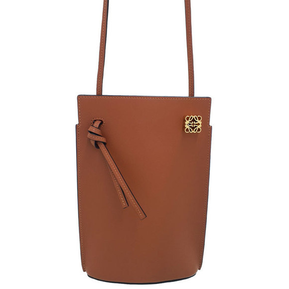 Loewe Dice Pocket Shoulder Bag Tan Brown - Picture 1 of 9